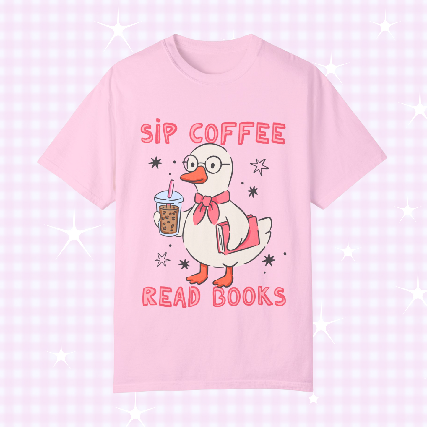 Sip Coffee Read Books T-shirt