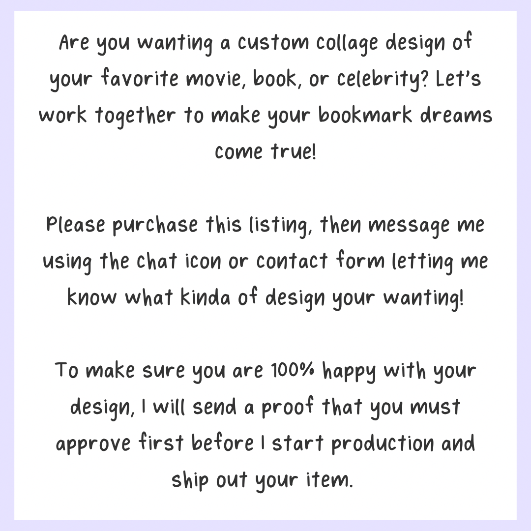 Custom Collage Bookmark