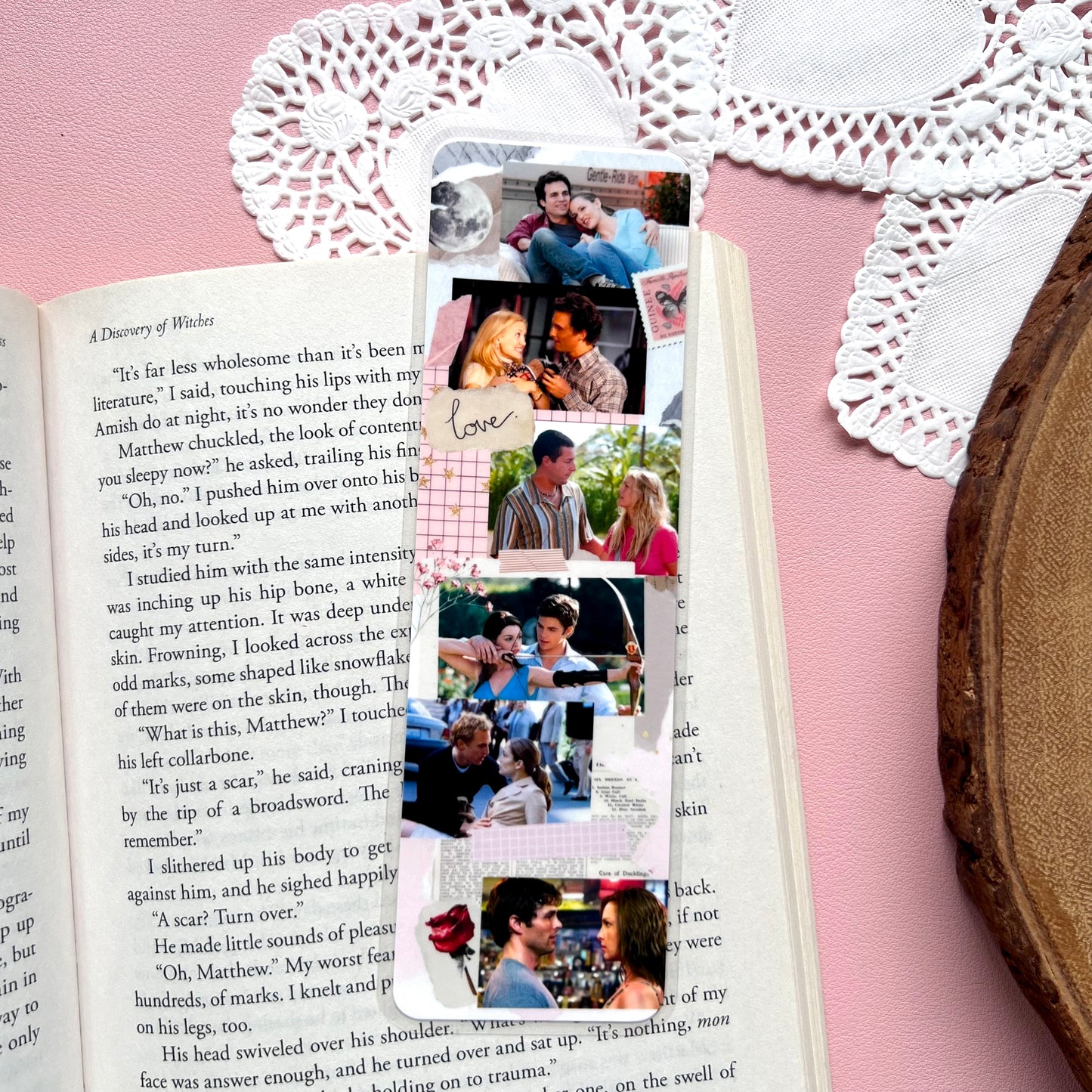 Romance Movie Collage Bookmark