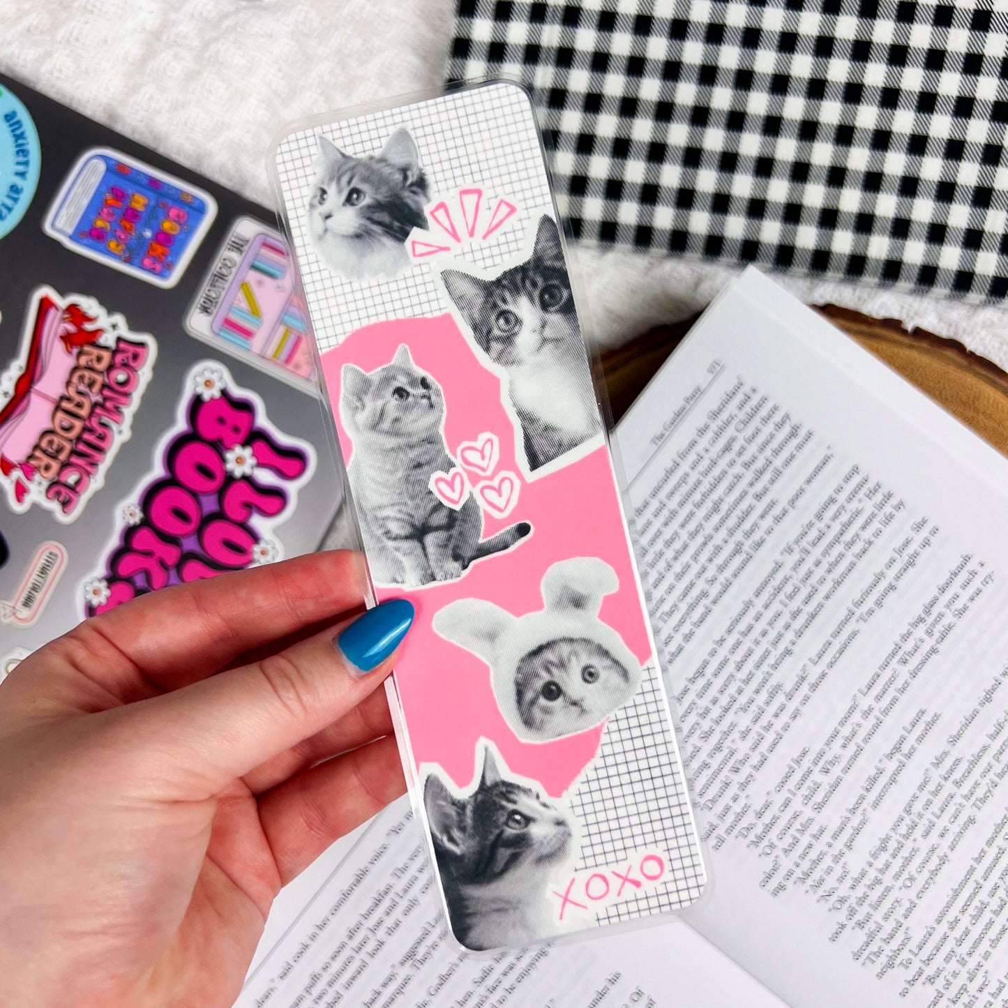 Pink Kitten Bookmark