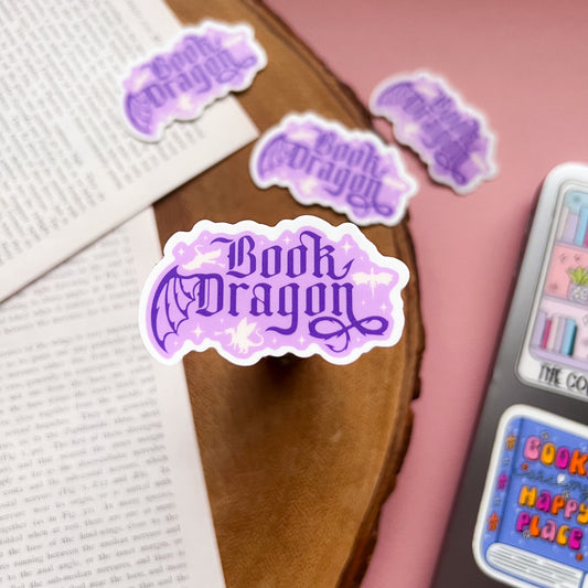 Book Dragon Sticker
