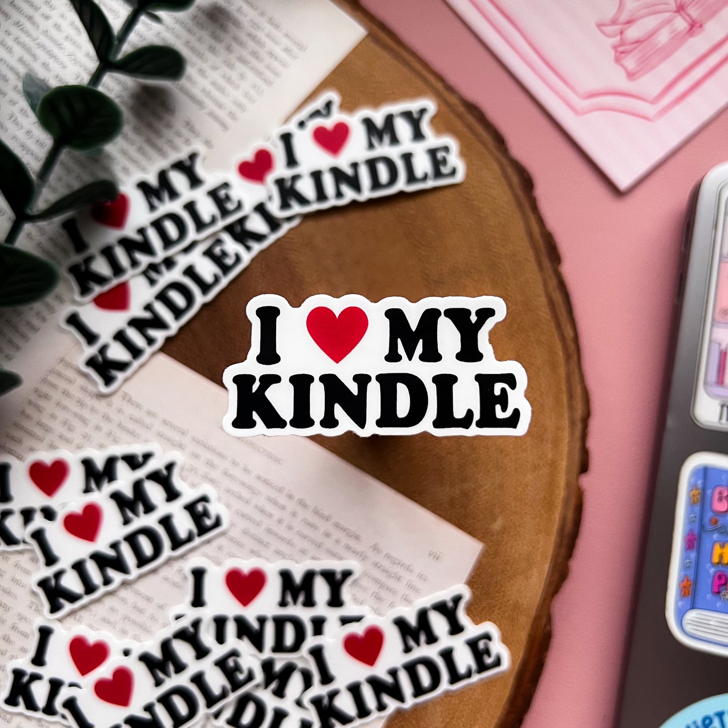 I Heart My Kindle Sticker