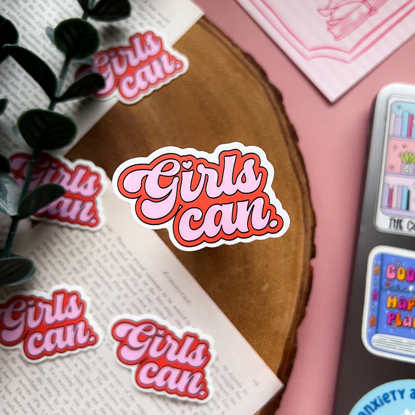 Girls Can Sticker