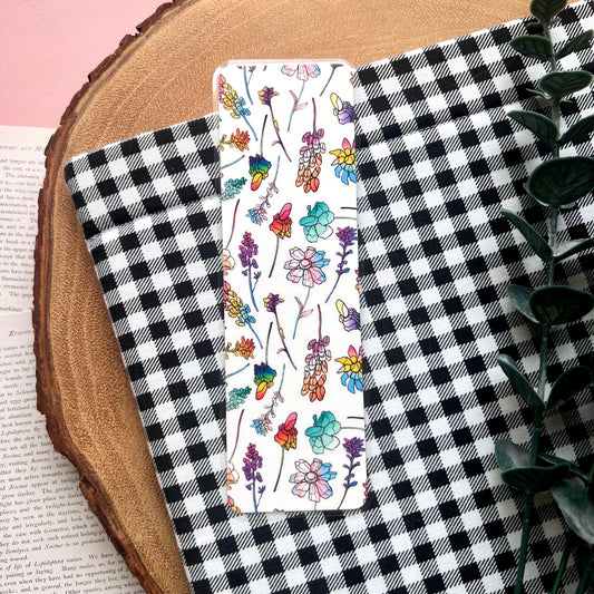 Pride Flowers Bookmark