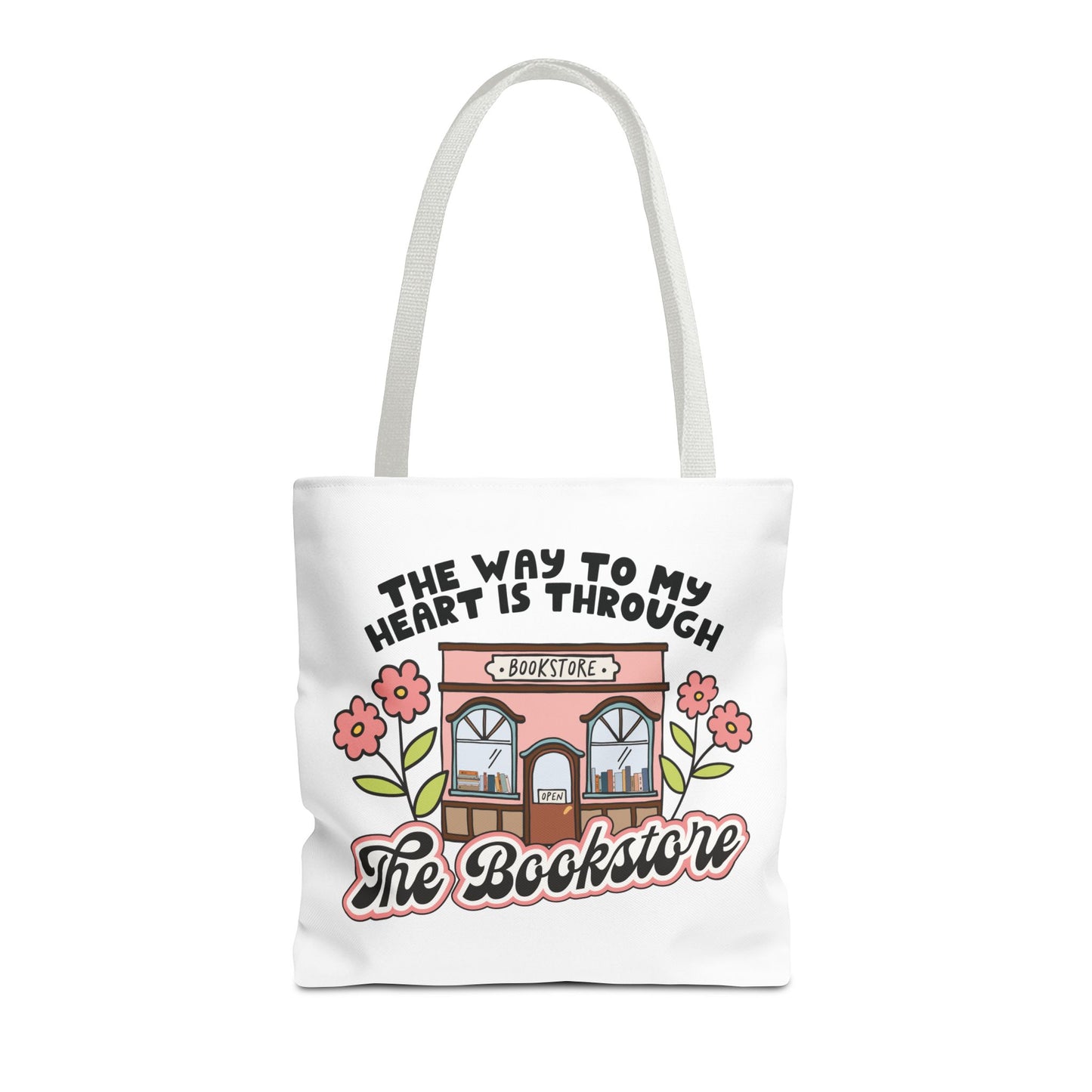 Floral Bookstore Tote Bag