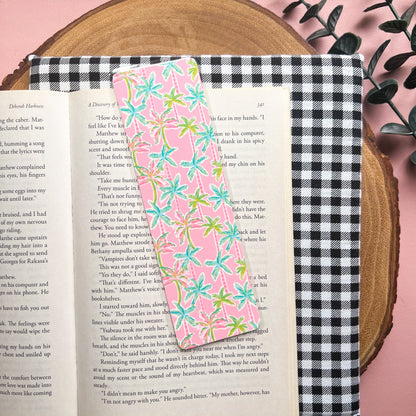 Pink Palms Bookmark