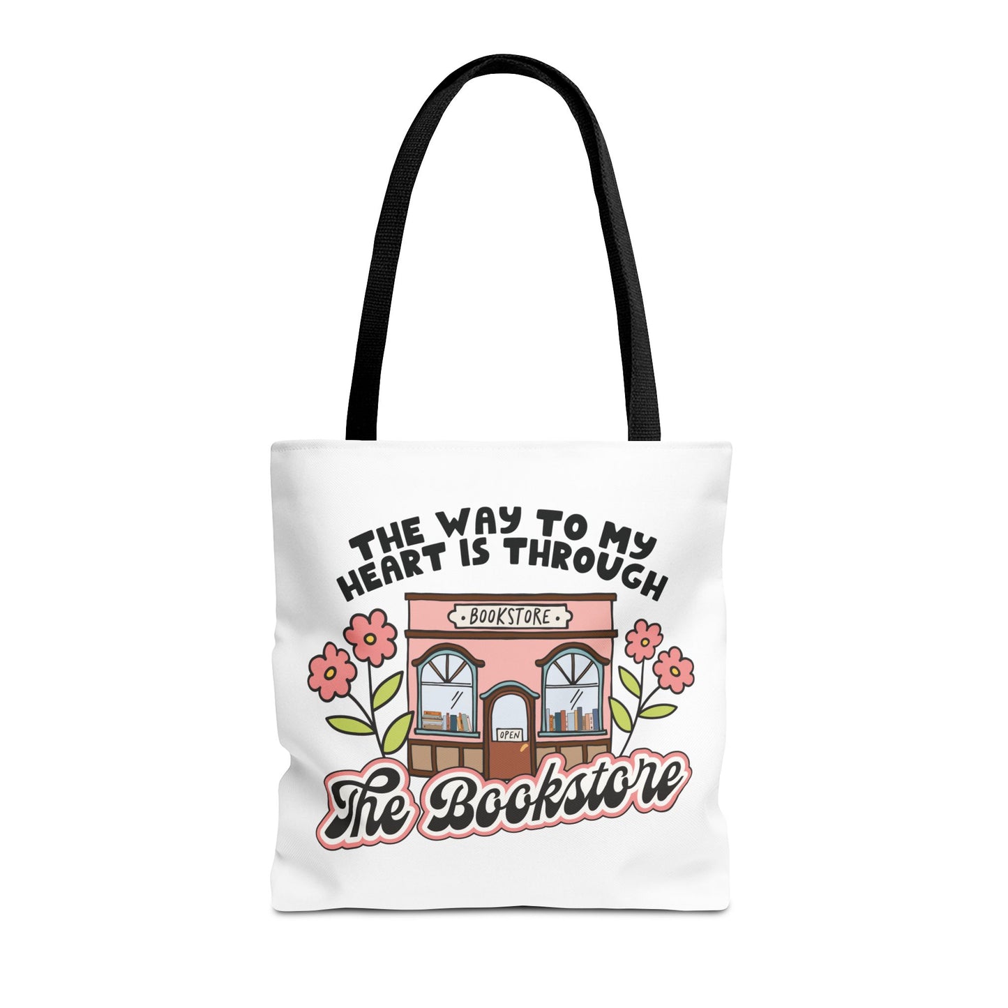 Floral Bookstore Tote Bag