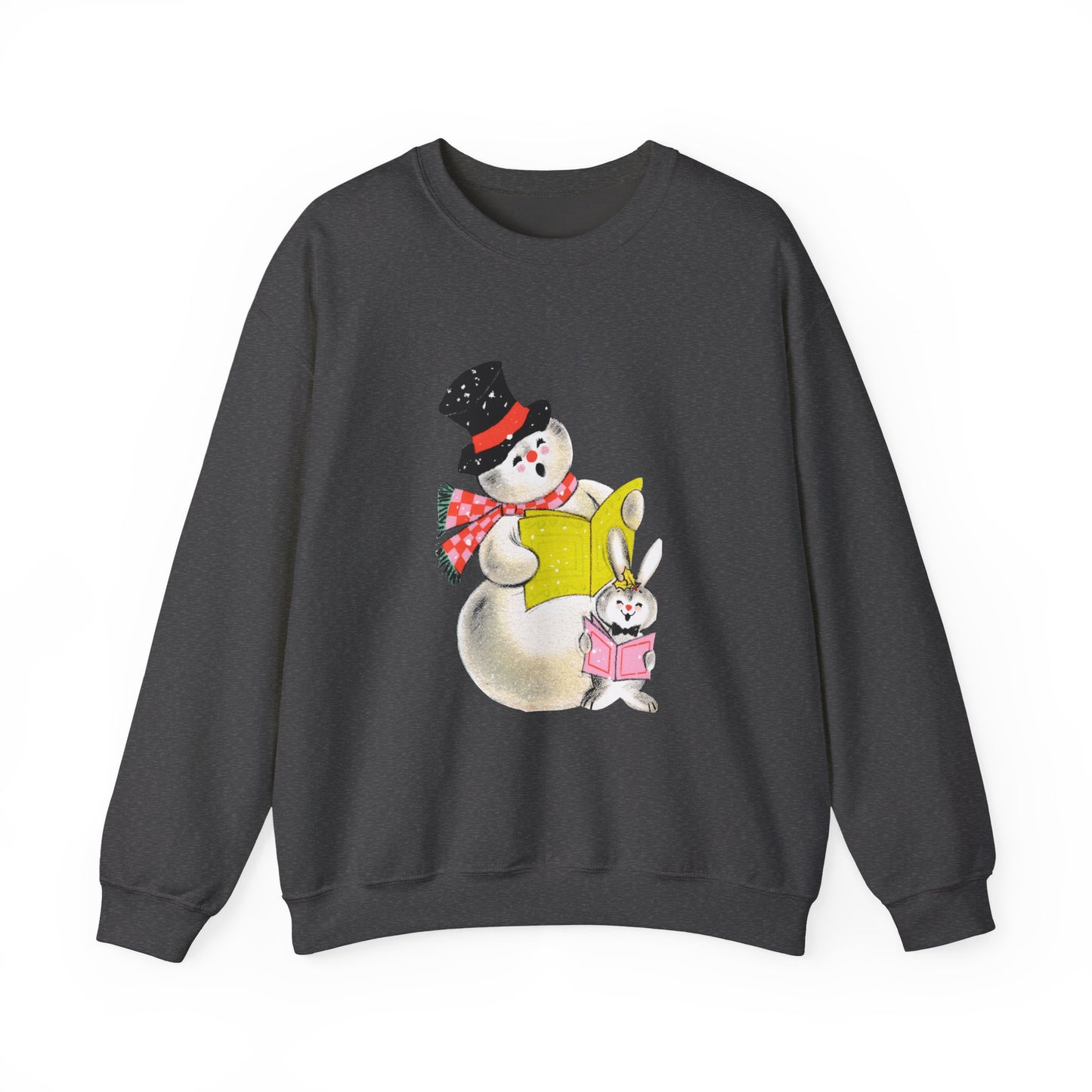 Snowman Reading Sweatshirt