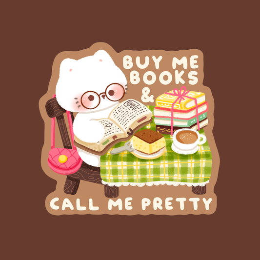 Buy Me Books Sticker