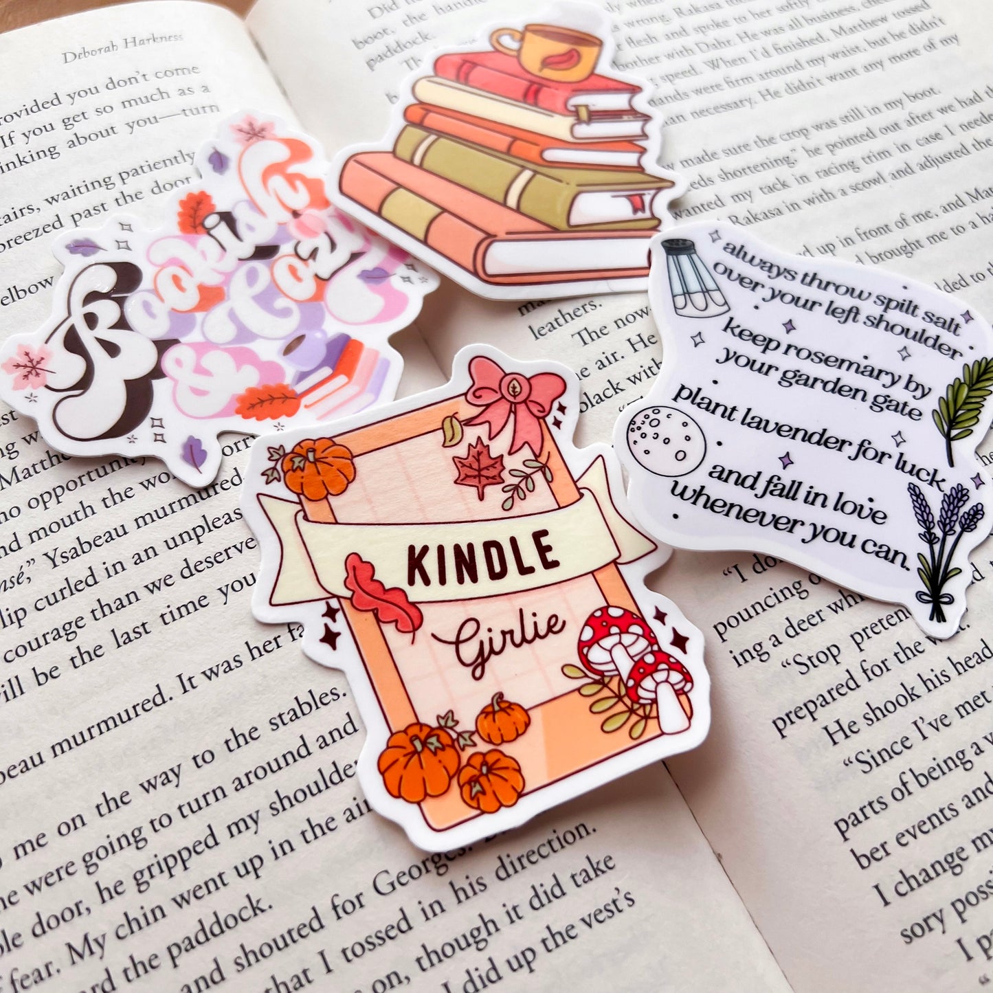 Fall Kindle Girlie Sticker