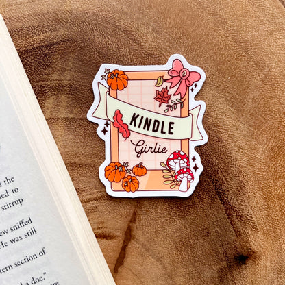 Fall Kindle Girlie Sticker
