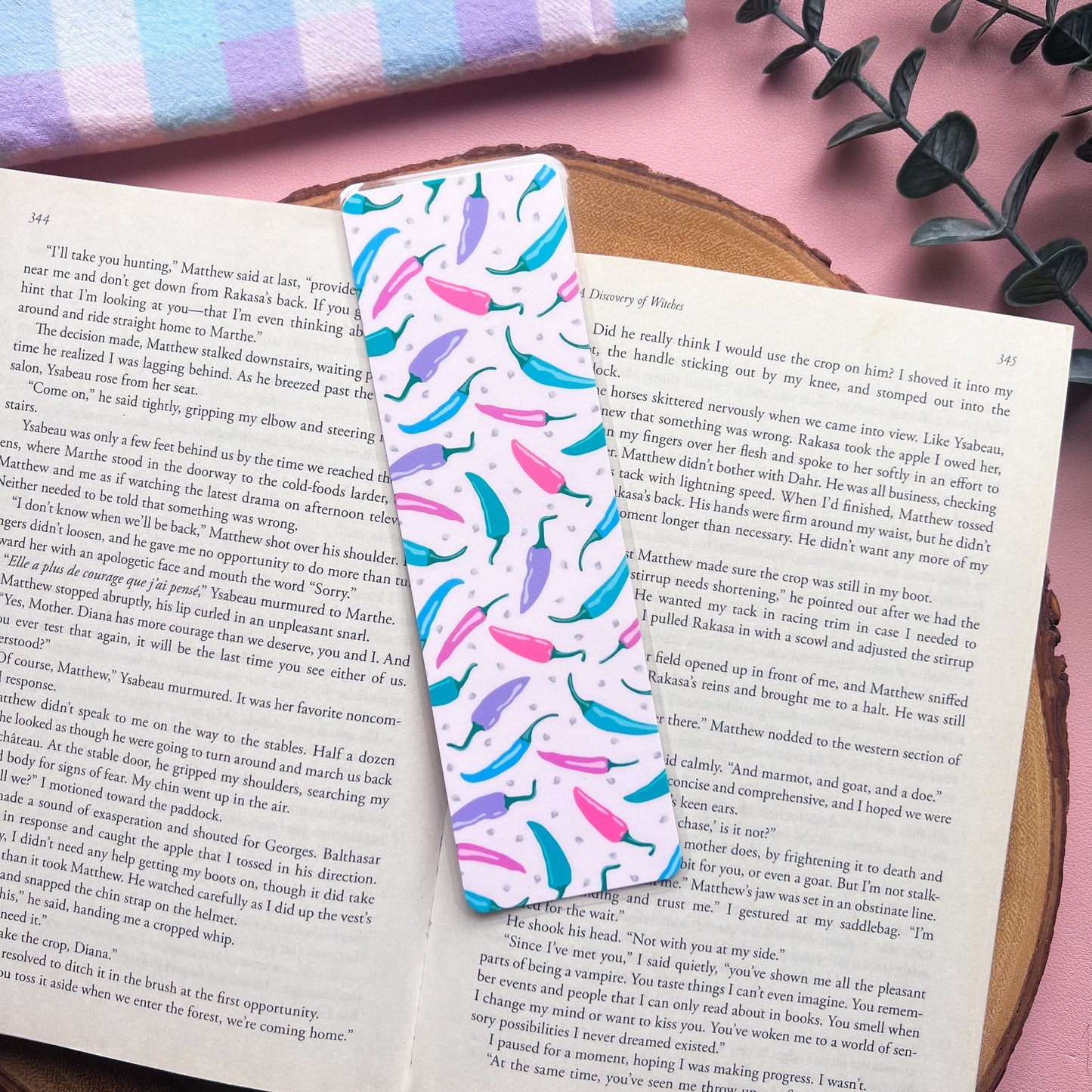 Pastel Peppers Bookmark