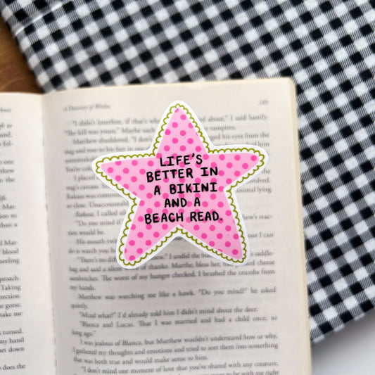 Bikini & Beach Read Sticker