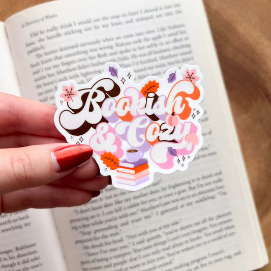 Bookish & Cozy Sticker