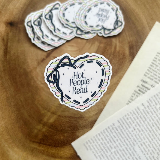 Hot People Read Sticker
