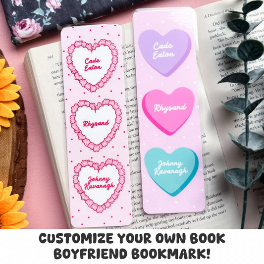 Personalized Heart Bookmarks