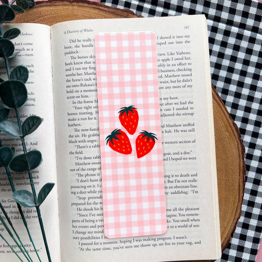 Strawberry Picnic Bookmark