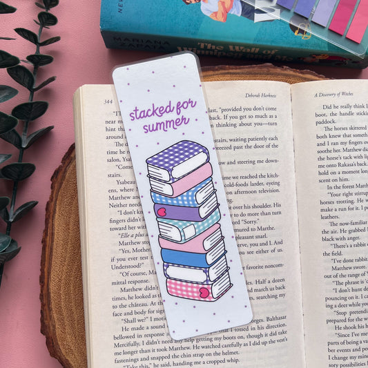 Stacked for Summer Bookmark