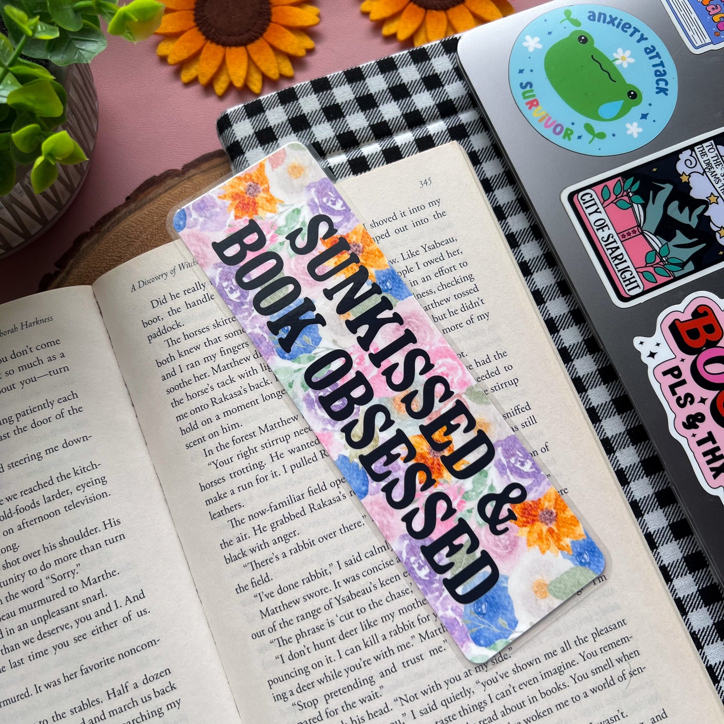 Sun-kissed & Book Obsessed Bookmark