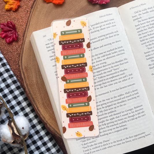 Leaves Book stack Bookmark