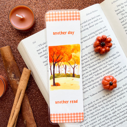 Gingham Fall Day Bookmark