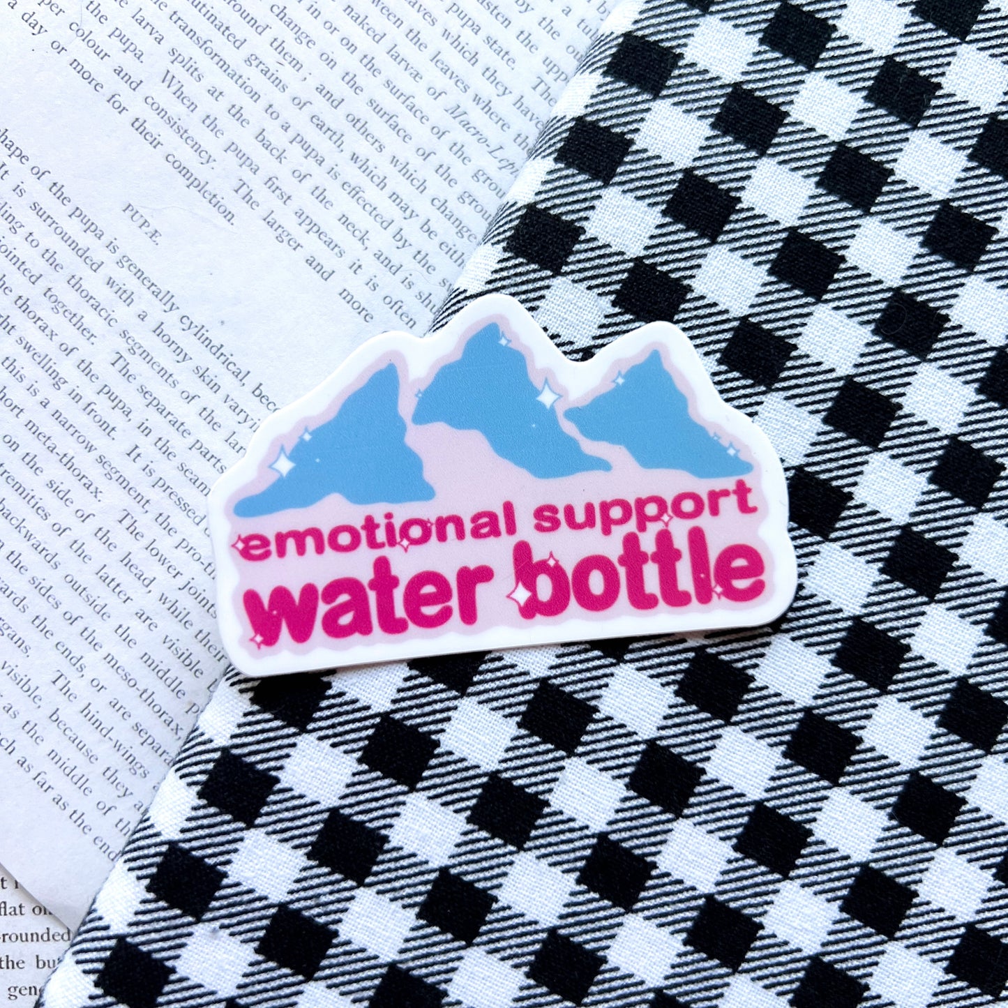 Emotional Support Water Bottle Sticker