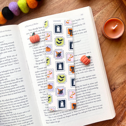 Retro Halloween Stamp Bookmark