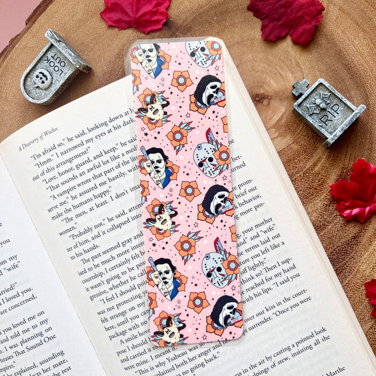 Floral Horror Characters Bookmark