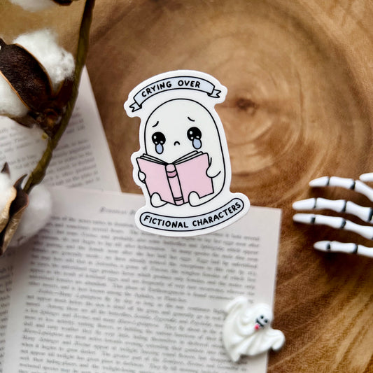 Crying Ghost Sticker