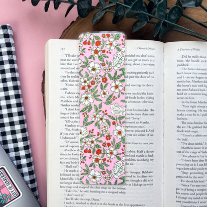 Vintage Floral Christmas Bookmark