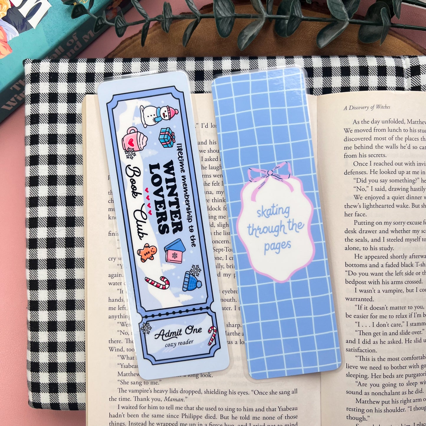 Blue Winter Bookmarks