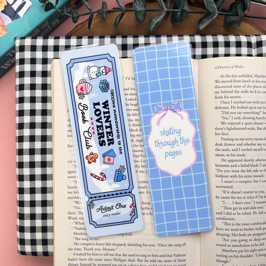 Blue Winter Bookmarks