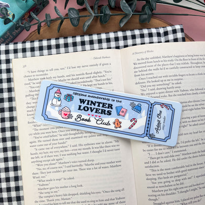 Blue Winter Bookmarks
