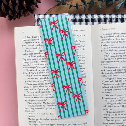 Christmas Bow Bookmarks