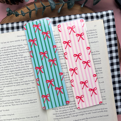 Christmas Bow Bookmarks