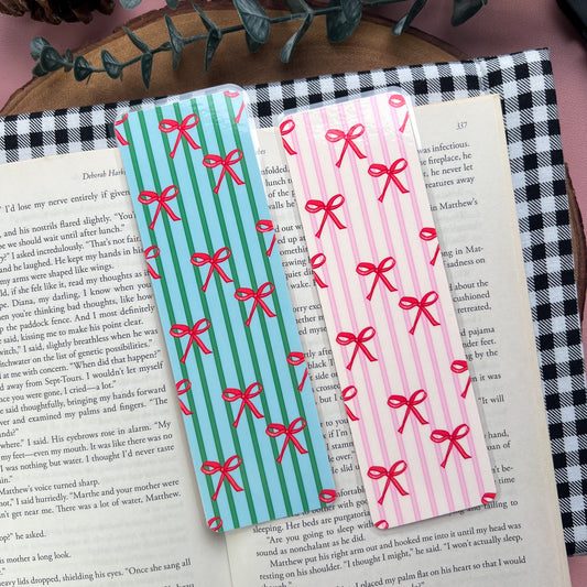 Christmas Bow Bookmarks