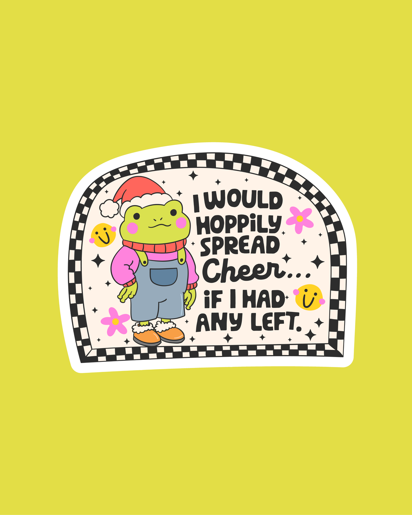 Festive Frog Sticker