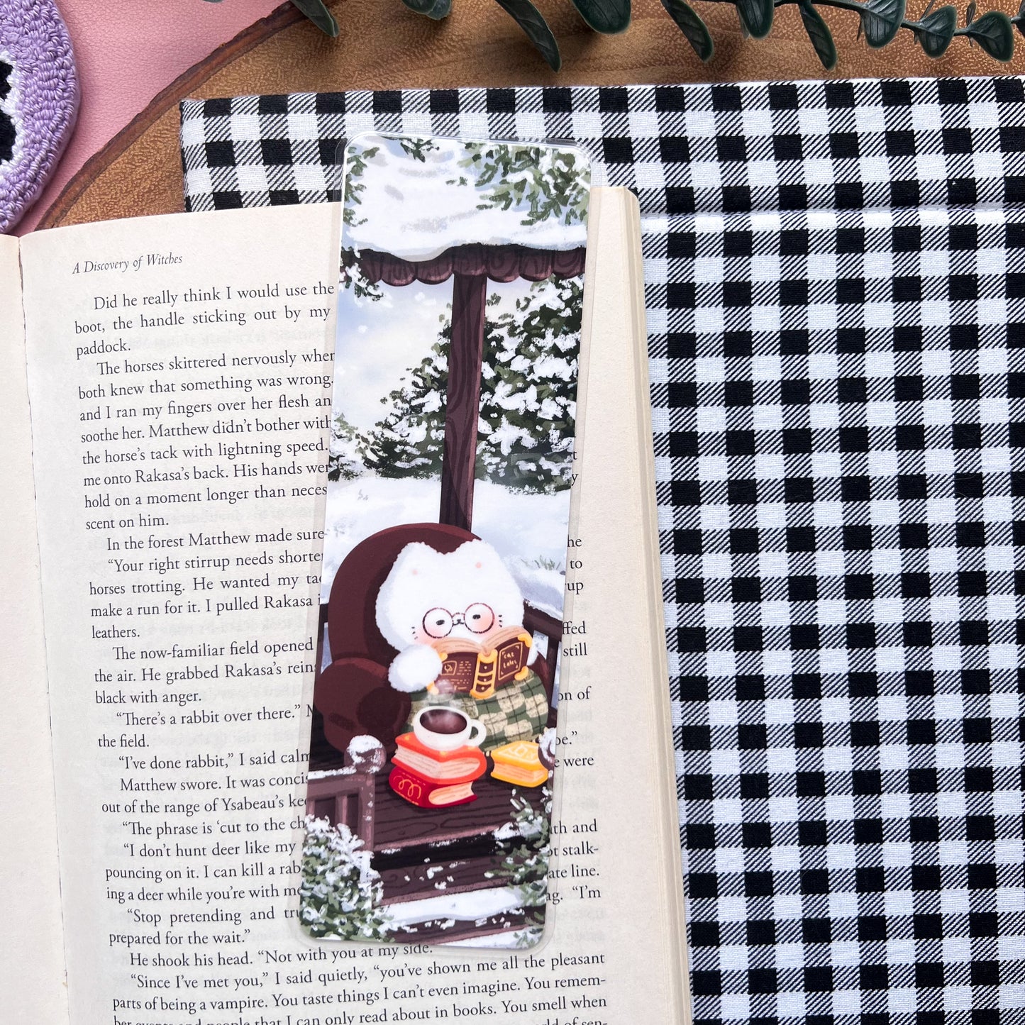 Winter Reading Nook Bookmark