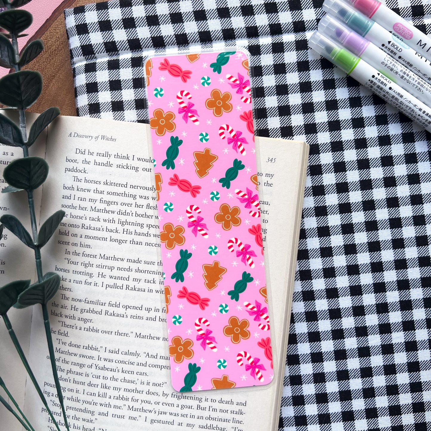 Candyland Christmas Bookmark