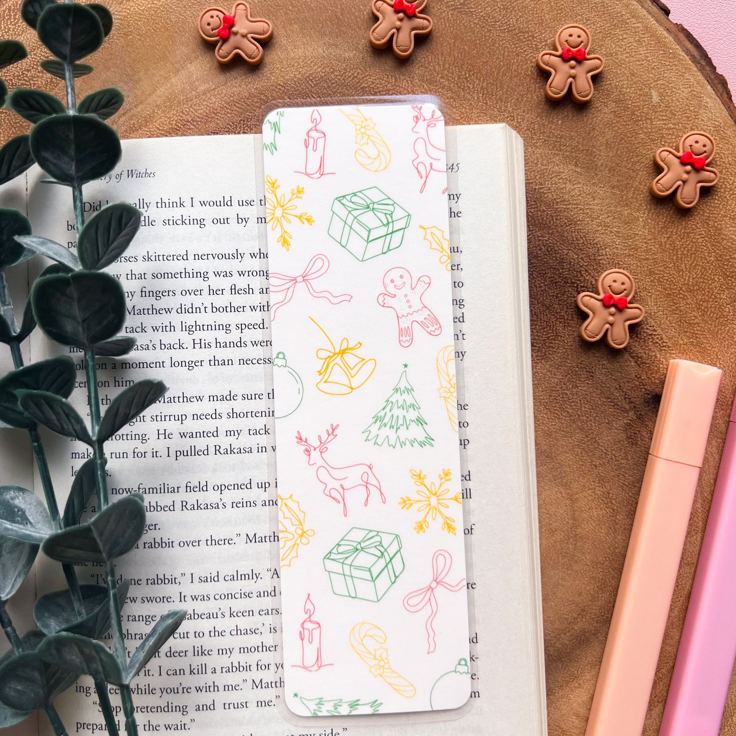 Christmas Line Art Bookmark