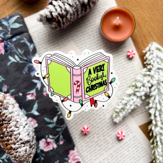 A Very Bookish Christmas Sticker