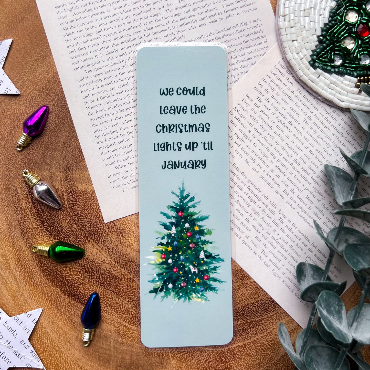 TS Christmas Lights Bookmark