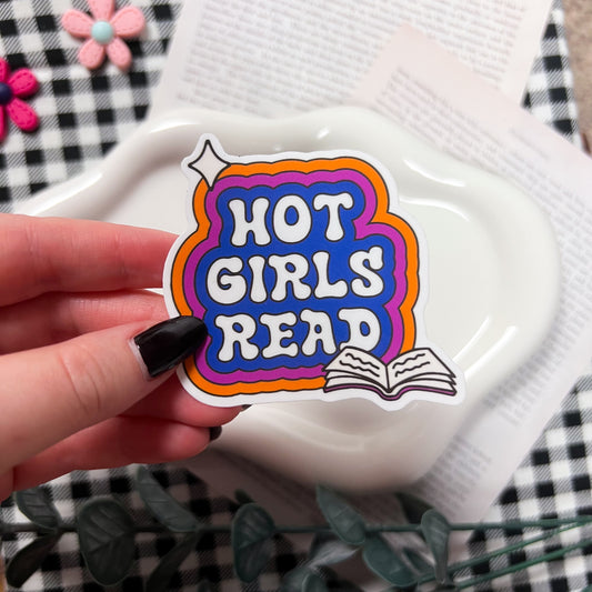 Hot Girls Read Sticker