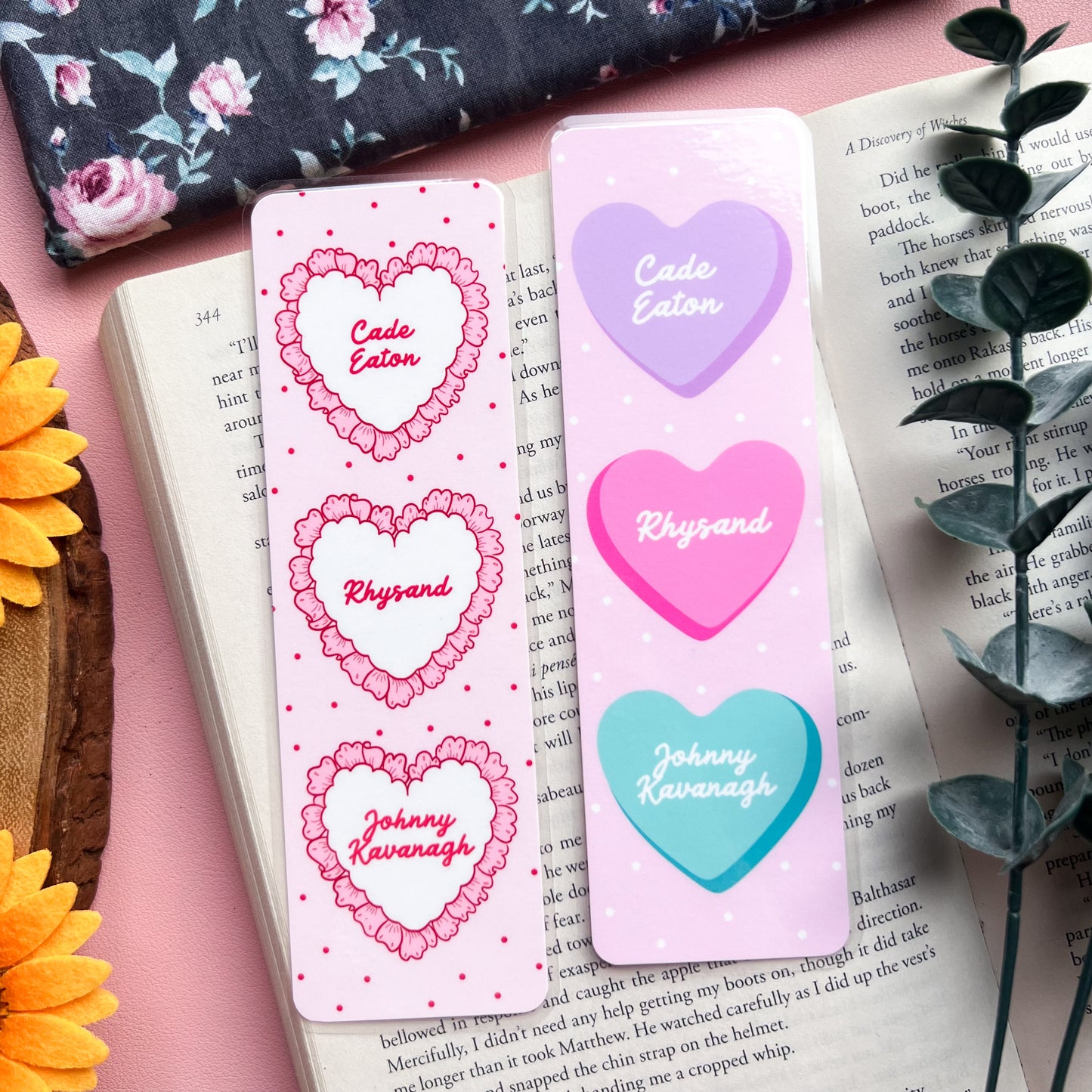 Personalized Heart Bookmarks