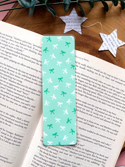 Green Bows Bookmark