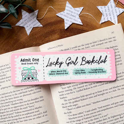 Lucky Bookclub Bookmark
