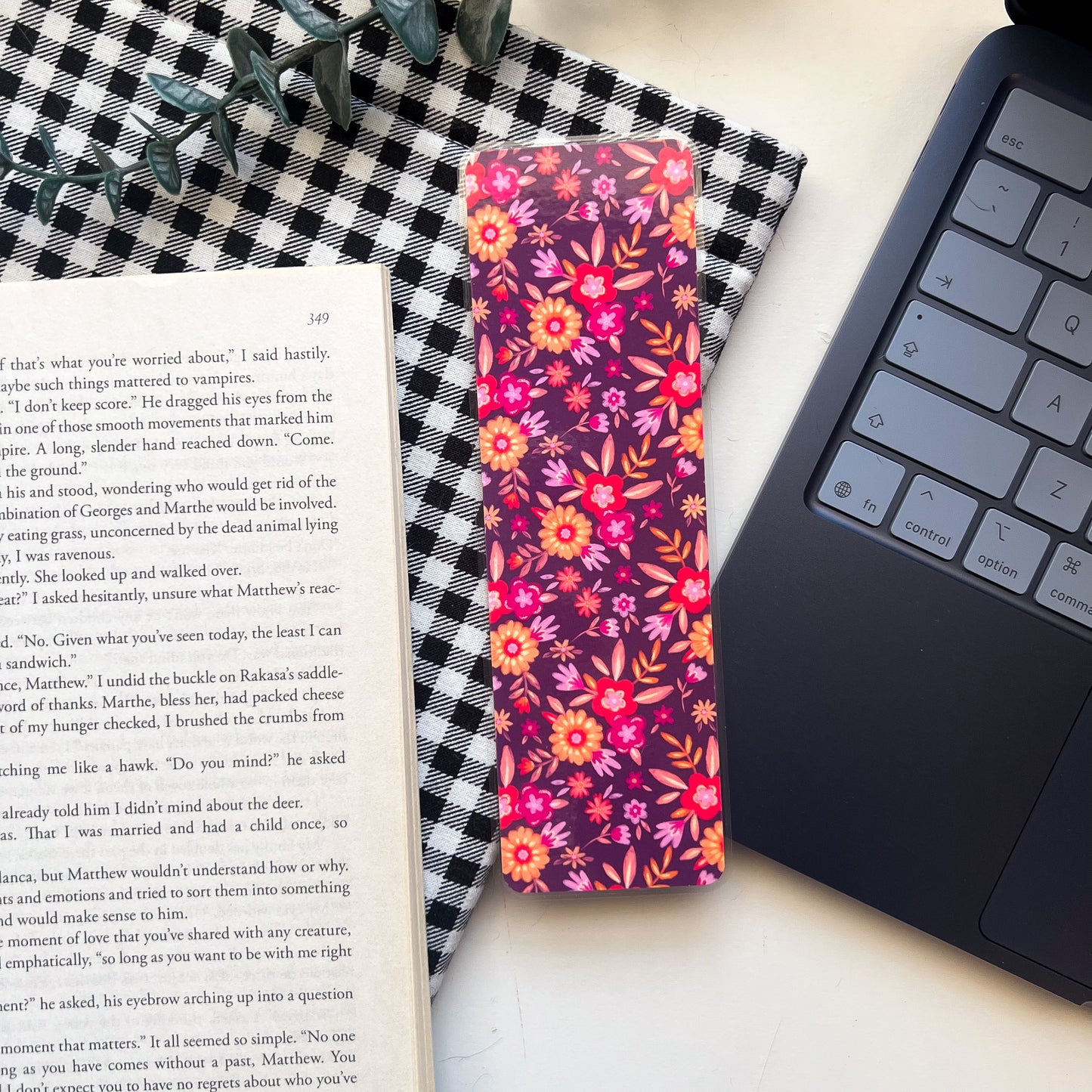 Celestial Blooms Bookmark